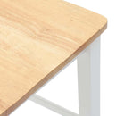 vidaXL 2 db fehér tömörfa gumiból bárszékek