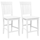 vidaXL 2 db fehér tömörfa gumiból bárszékek