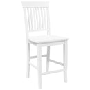 vidaXL 2 db fehér tömörfa gumiból bárszékek