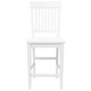 vidaXL 2 db fehér tömörfa gumiból bárszékek