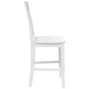 vidaXL 2 db fehér tömörfa gumiból bárszékek