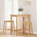 vidaXL 2 db tömör gumifa bárszék