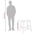 vidaXL 2 db tömör gumifa bárszék