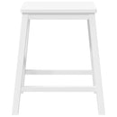 vidaXL 2 db fehér tömörfa gumiból bárszékek