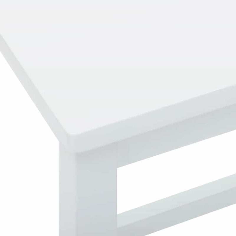 vidaXL 2 db fehér tömörfa gumiból bárszékek