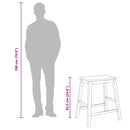 vidaXL 2 db fehér tömörfa gumiból bárszékek