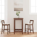 vidaXL 2 db barna tömörfa gumiból bárszékek párnákkal