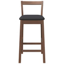 vidaXL 2 db barna tömörfa gumiból bárszékek párnákkal