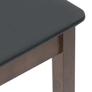 vidaXL 2 db barna tömörfa gumiból bárszékek párnákkal