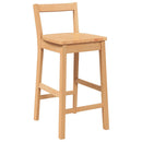 vidaXL 2 db természetes tömörfa gumiból bárszékek