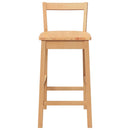 vidaXL 2 db természetes tömörfa gumiból bárszékek