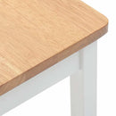 vidaXL 2 db fehér tömörfa gumiból bárszékek