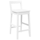 vidaXL 2 db fehér tömörfa gumiból bárszékek