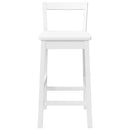 vidaXL 2 db fehér tömörfa gumiból bárszékek