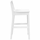 vidaXL 2 db fehér tömörfa gumiból bárszékek