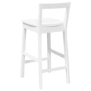 vidaXL 2 db fehér tömörfa gumiból bárszékek