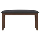 vidaXL barna tömörfa gumiból pad 90 cm
