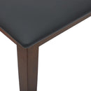 vidaXL barna tömörfa gumiból pad 90 cm