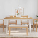 vidaXL tömörfa gumiból pad 90 cm