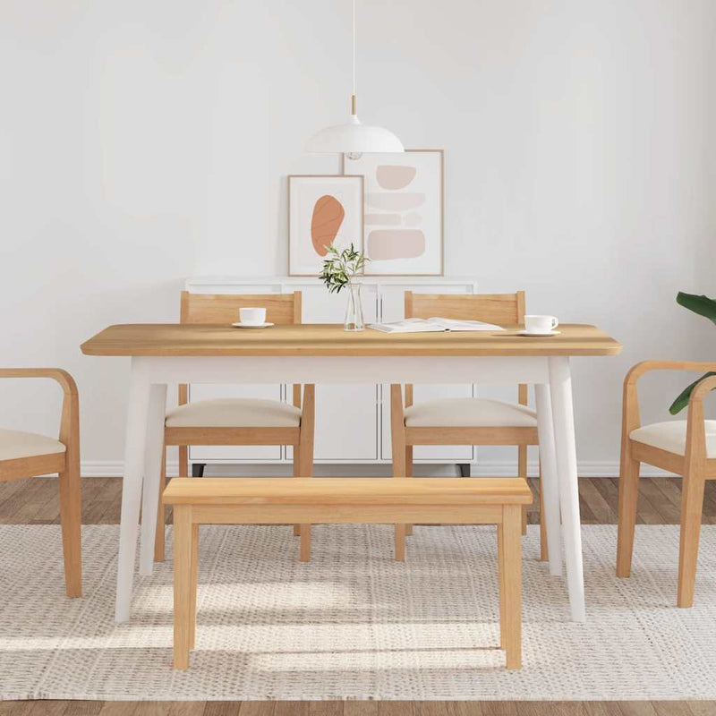 vidaXL tömörfa gumiból pad 90 cm