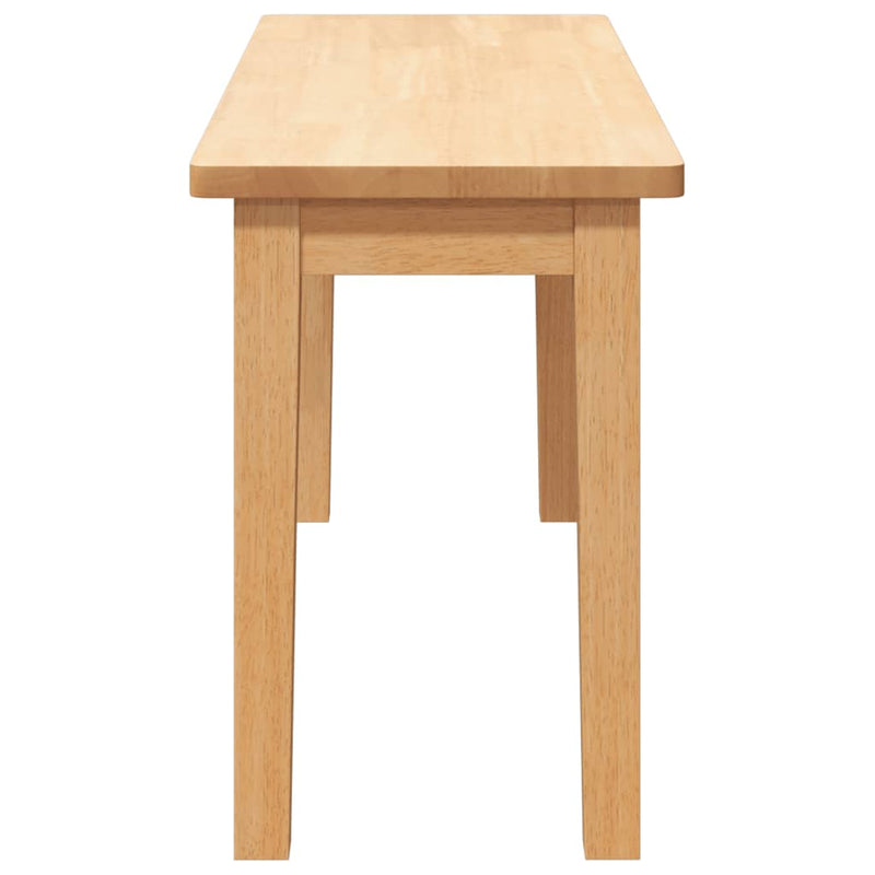 vidaXL tömörfa gumiból pad 90 cm