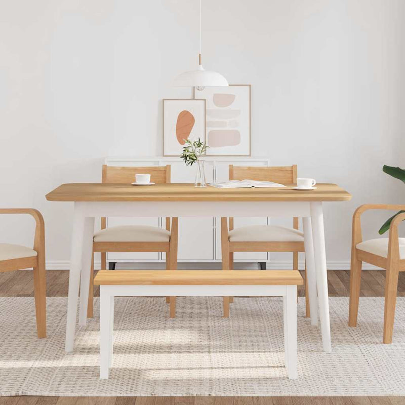 vidaXL tömörfa gumiból pad 90 cm