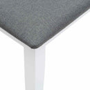 vidaXL fehér tömörfa gumiból pad 90 cm