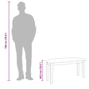 vidaXL fehér tömörfa gumiból pad 90 cm