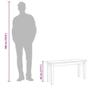 vidaXL fehér tömörfa gumiból pad 90 cm