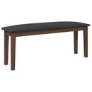 vidaXL barna tömörfa gumiból pad 110 cm