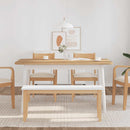 vidaXL tömörfa gumiból pad 110 cm