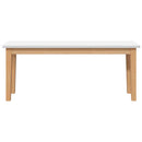 vidaXL tömörfa gumiból pad 110 cm