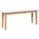 vidaXL tömörfa gumiból pad 110 cm