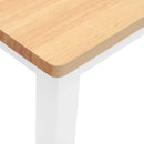 vidaXL fehér tömörfa gumiból pad 110 cm