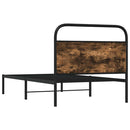 vidaXL ágykeret matrac nélkül 90x190 cm füstölt tölgy fűrészelt fa