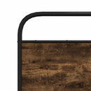 vidaXL ágykeret matrac nélkül 120x200 cm füstölt tölgy fűrészelt fa