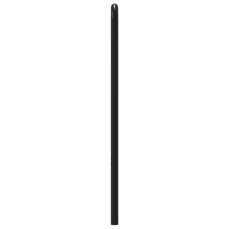 vidaXL fejtámla füstölt tölgy 120 cm acél és fűrészelt fa
