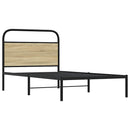 vidaXL ágykeret matrac nélkül 90x200 cm sonoma tölgyfa műfa