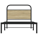 vidaXL ágykeret matrac nélkül 107x203 cm sonoma tölgyfa műfa