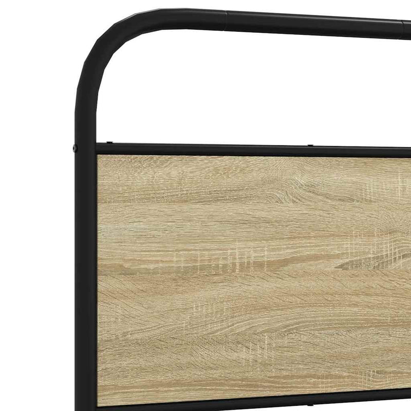 vidaXL fejtámla sonoma tölgy 75 cm acél és műfa