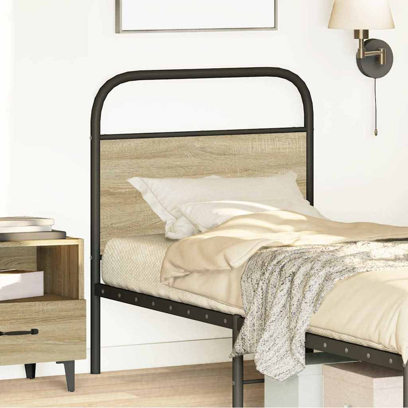 vidaXL fejtámla sonoma tölgy 80 cm acél és műfa