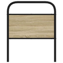 vidaXL fejtámla sonoma tölgy 80 cm acél és műfa