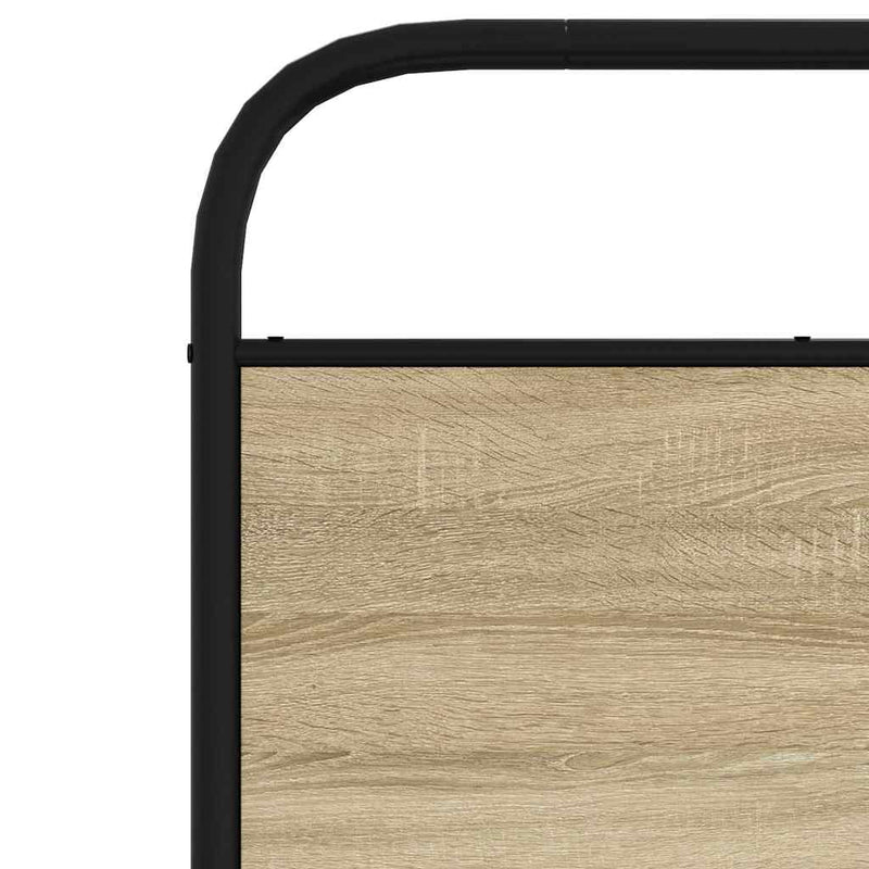vidaXL fejtámla sonoma tölgy 80 cm acél és műfa