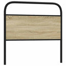 vidaXL fejtámla sonoma tölgy 90 cm acél és műfa