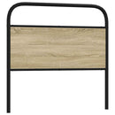 vidaXL fejtámla sonoma tölgy 100 cm acél és műfa