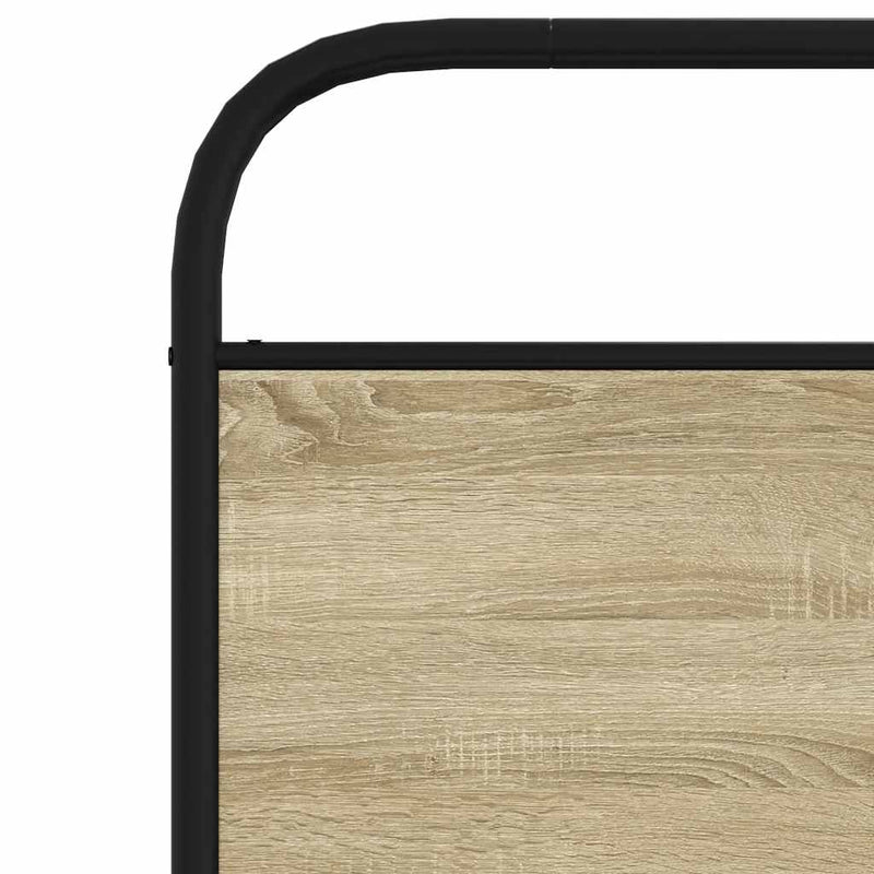 vidaXL fejtámla sonoma tölgy 100 cm acél és műfa