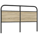 vidaXL fejtámla sonoma tölgy 150 cm acél és műfa