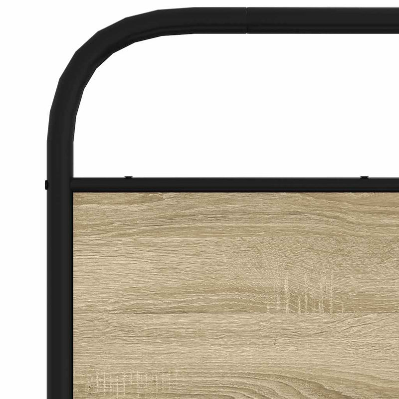 vidaXL fejtámla sonoma tölgy 150 cm acél és műfa