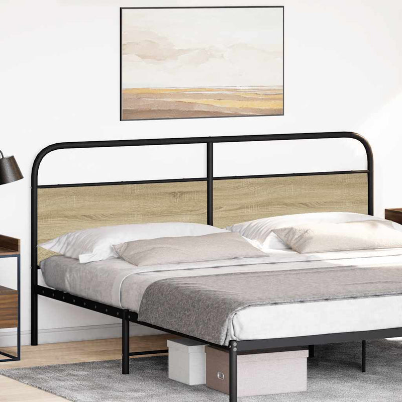 vidaXL fejtámla sonoma tölgy 180 cm acél és műfa