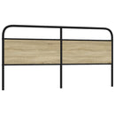 vidaXL fejtámla sonoma tölgy 190 cm acél és műfa